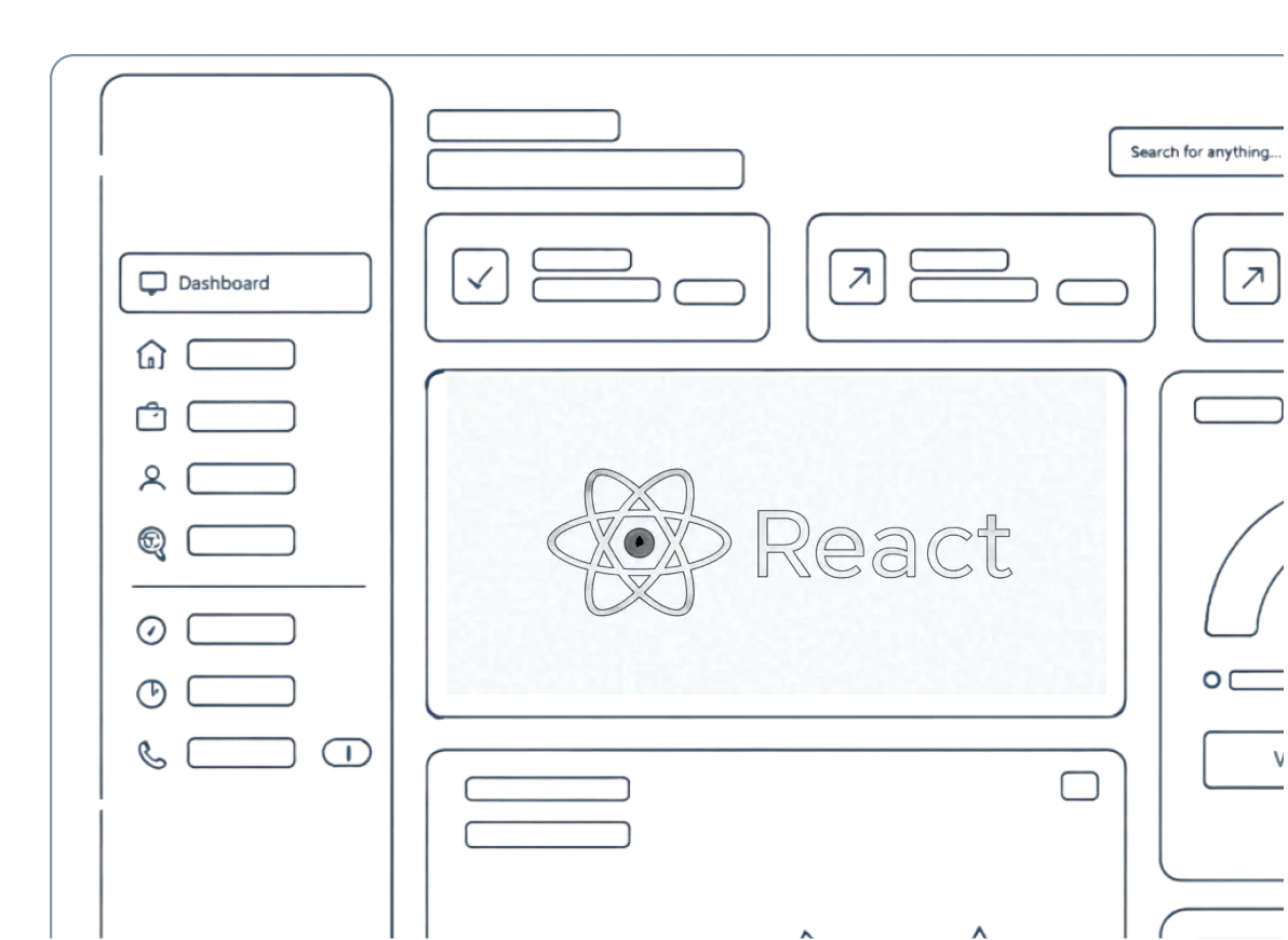 React-based sales dashboard UI